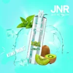 JNR Shisha disposable vape with 12,000 puffs in Kiwi Mint flavor, featuring sleek design and vibrant packaging.