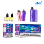 JNR Aurora 30K pod system with Cherry Berry & Mixed Berries flavored pods, offering smooth vaping experience.